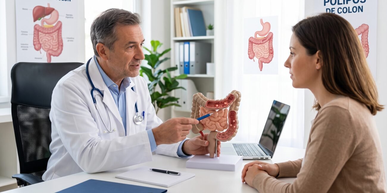 Evaluación de pólipos de colon mediante colonoscopia